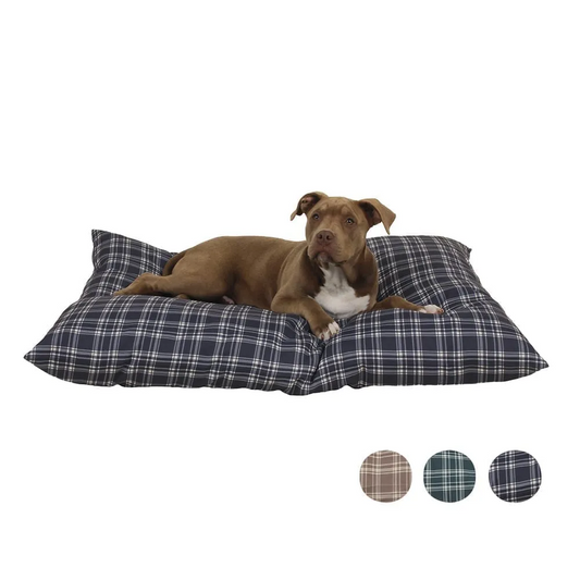 The Plaid Shebang Rectangle Indoor Outdoor Pet Bed