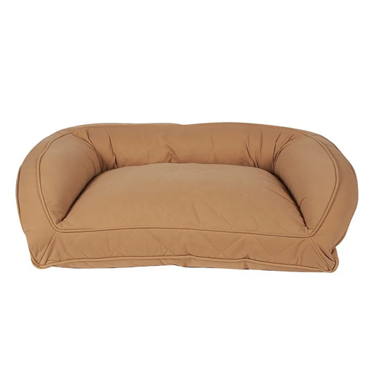 Quilted Microfiber Bolster Pet Bed