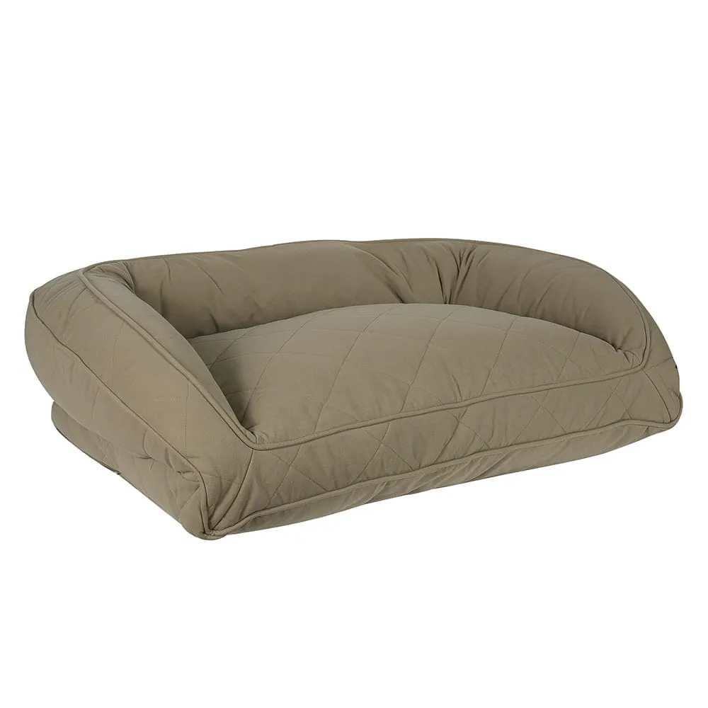 Quilted Microfiber Bolster Pet Bed