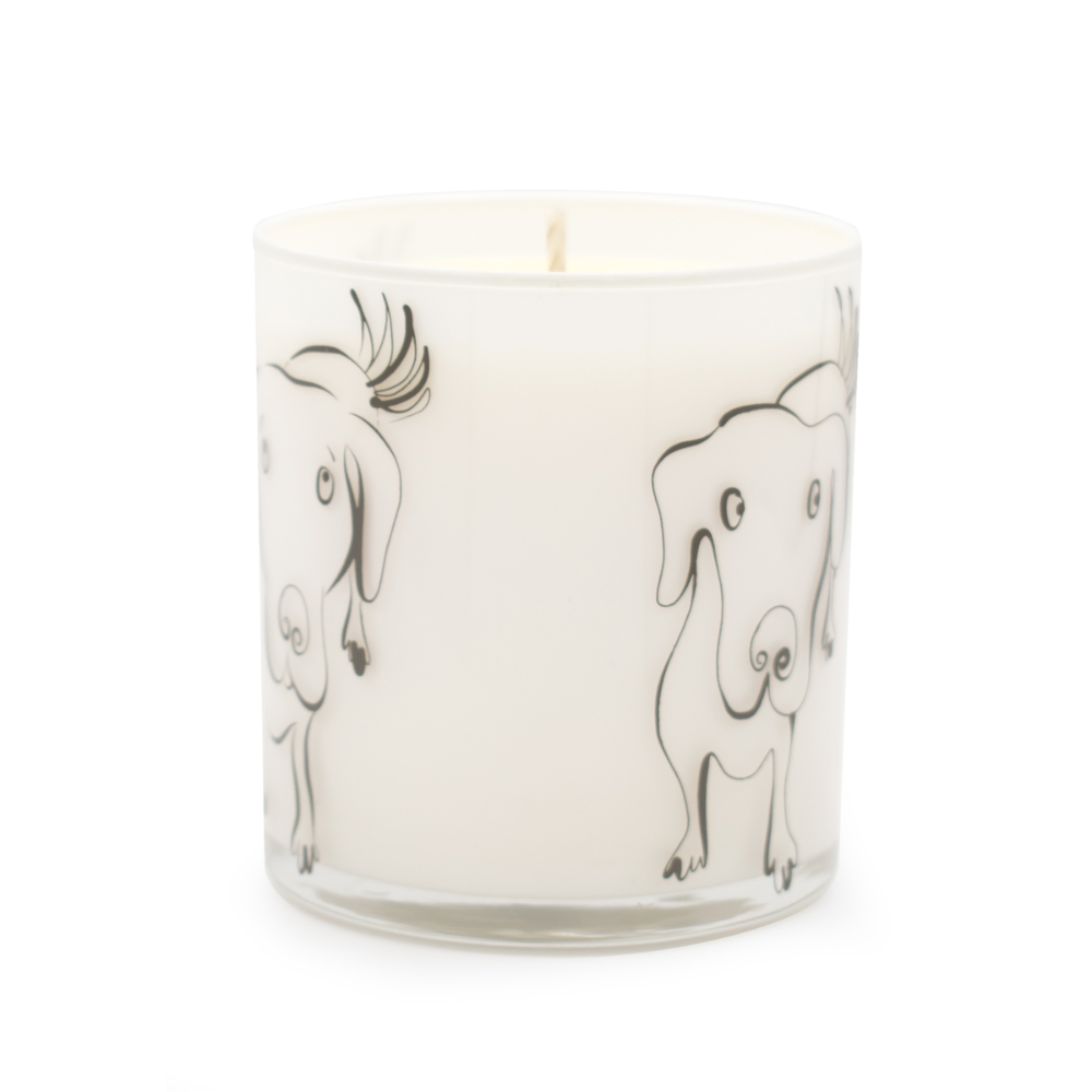 Taupe Large Dog Jar Candle – Big Stick Cedar Scent