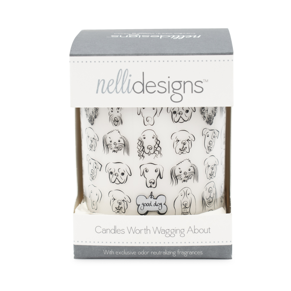 Dogs with Tag Jar Candle – Rolling in Grass Scent