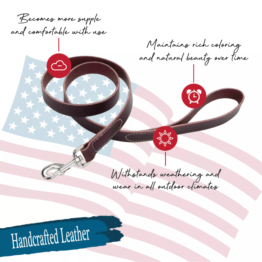 Circle T® Latigo Leather Dog Leash