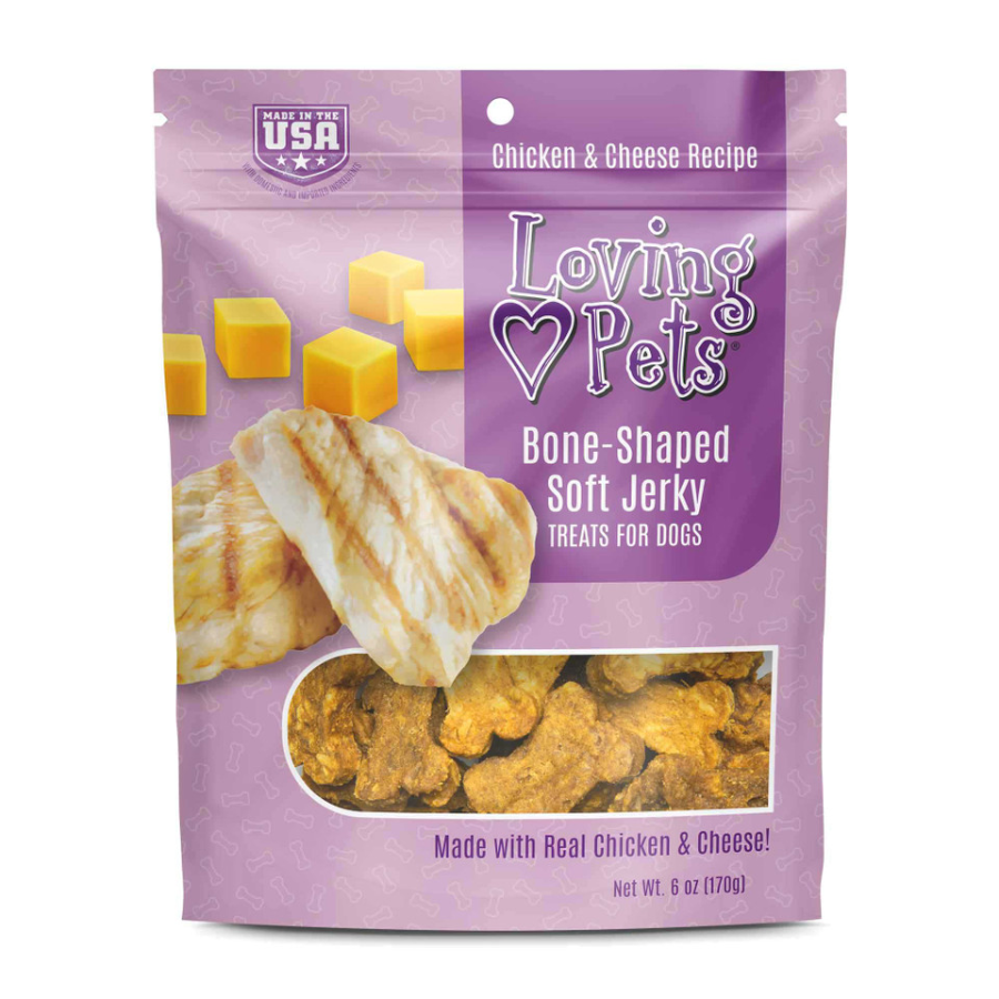 Bone-Shaped Soft Jerky Treats - Chicken & Cheese Recipe