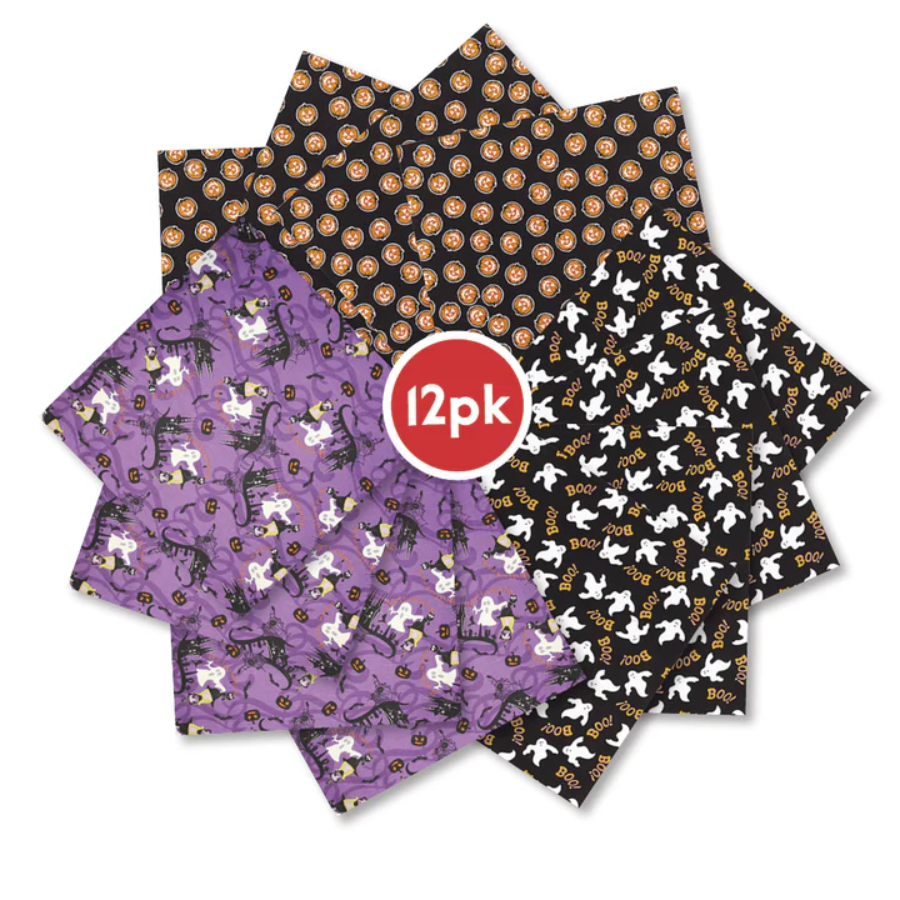 Halloween Assorted Bandannas - 12 Pack