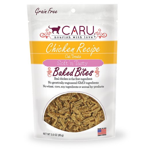 Caru Soft 'n Tasty Baked Bites - Natural Chicken Recipe Cat Treats