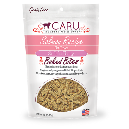 Caru Soft 'n Tasty Baked Bites - Natural Salmon Recipe Cat Treats