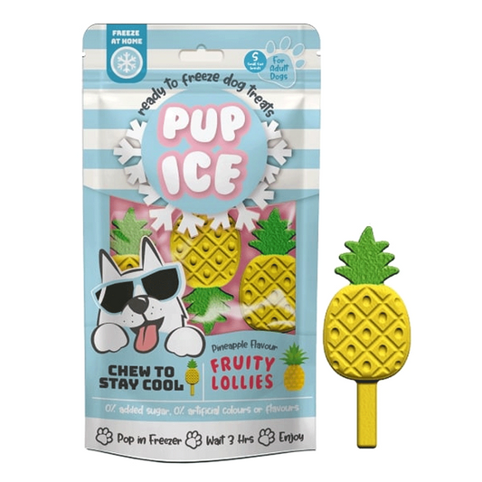Pup Ice Fruity Lollies - Pineapple Flavor