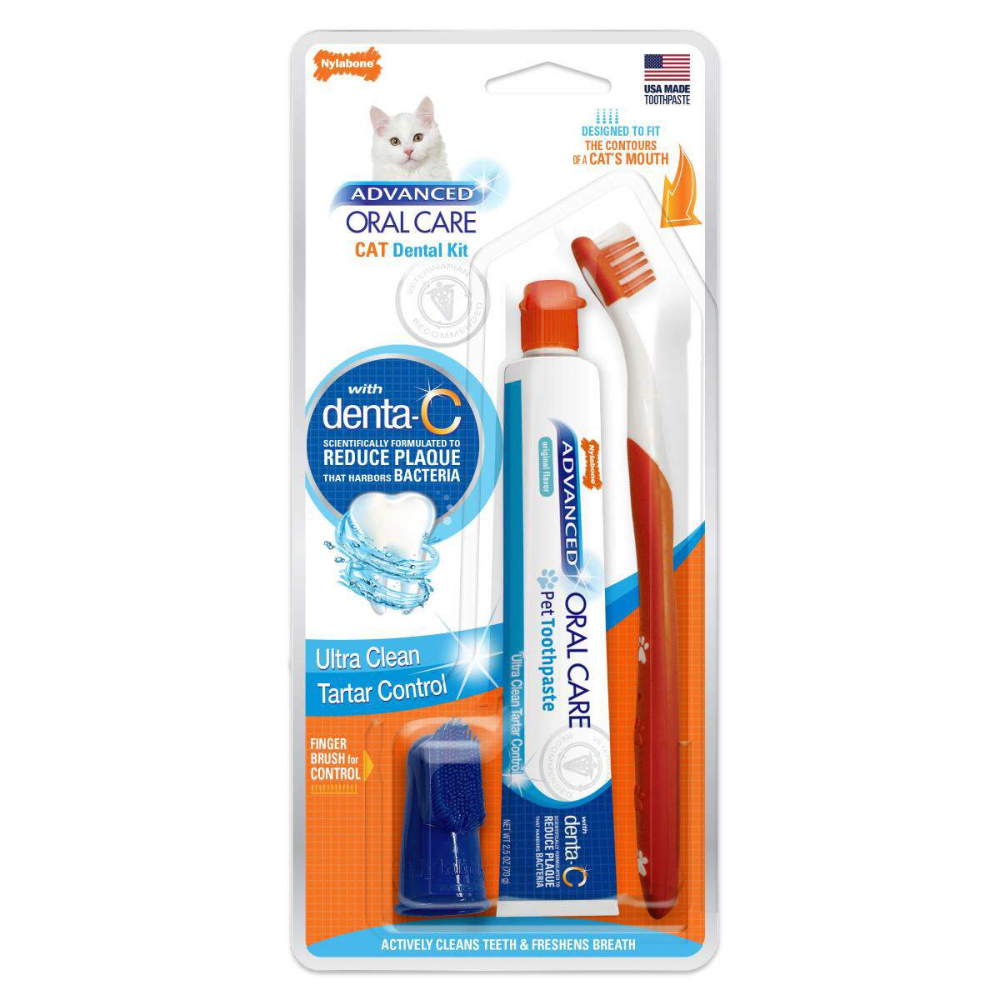 Nylabone Advanced Oral Care Cat Dental Kit