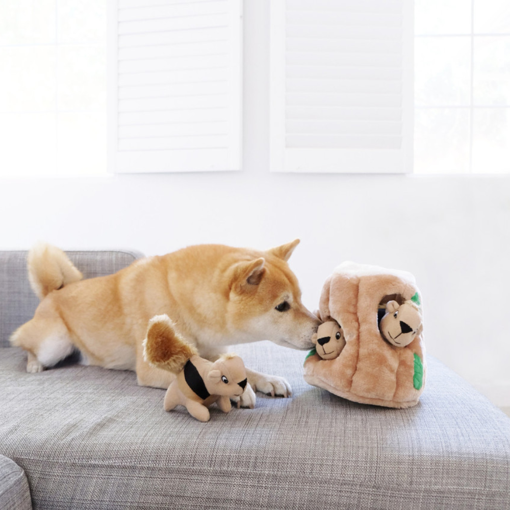 Hide A Toy Plush Puzzle Toy - Squirrel