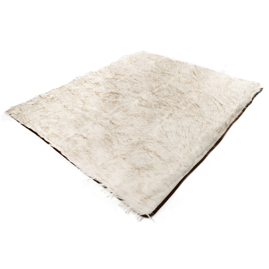 PupProtector™ Waterproof Throw Blanket - White with Brown Accents