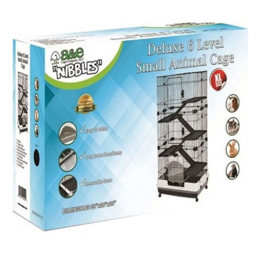 "Nibbles" Deluxe 6-Level Small Animal Cage - Extra Large