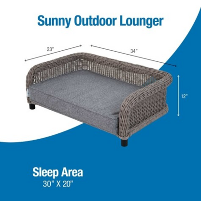 La-Z-Boy® Sunny Outdoor Wicker Lounger Pet Bed