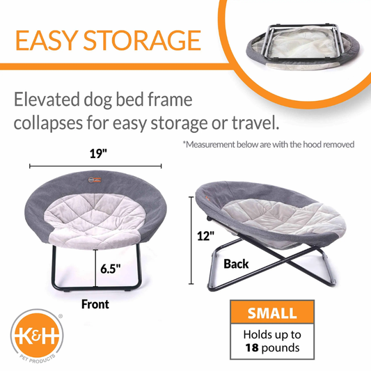 Hooded Elevated Cozy Pet Cot