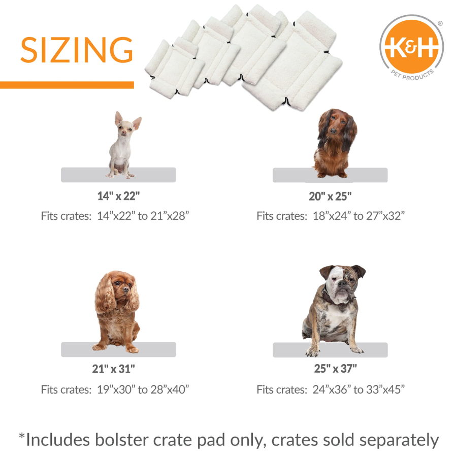 Deluxe Bolster Dog Crate Pad