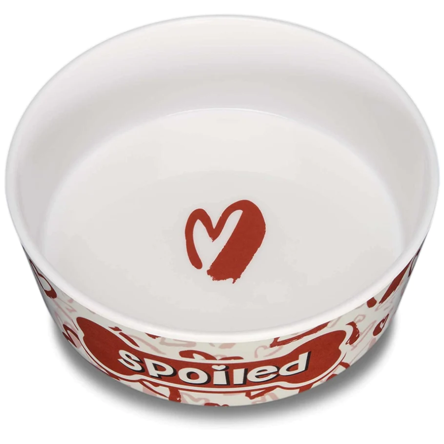 Dolce Moderno Spoiled Bowl With Red Hearts