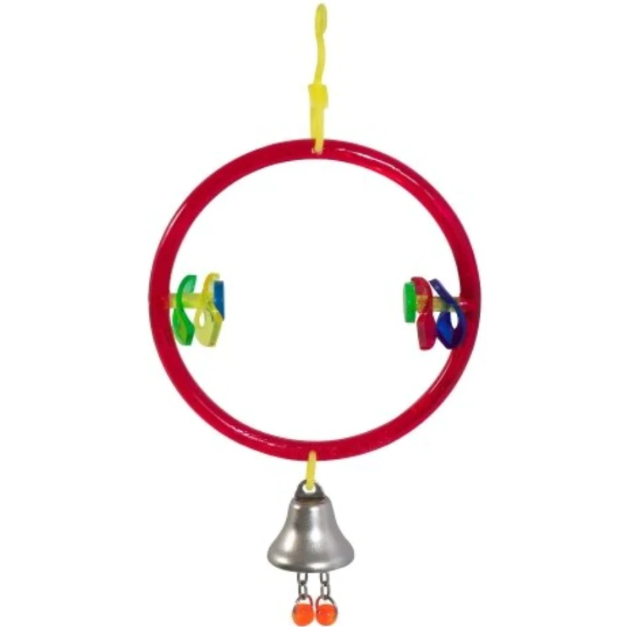 ActiviToys Ring Clear with Bell for Parakeets, Canaries, Finches and Similar Sized Birds