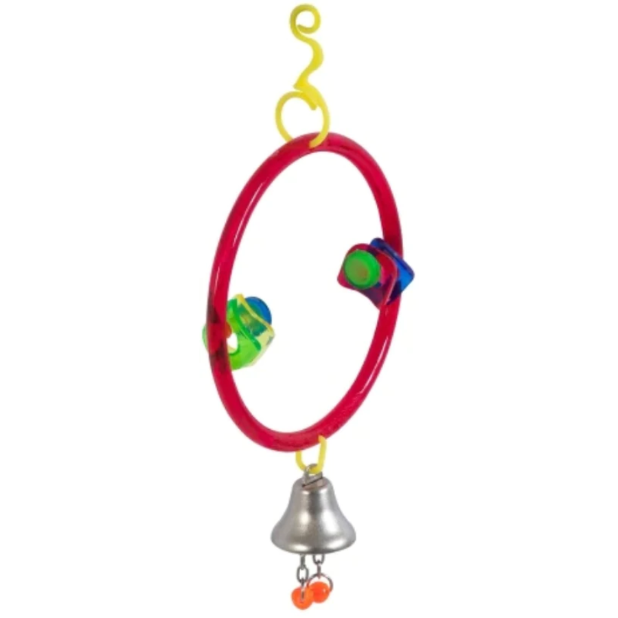 ActiviToys Ring Clear with Bell for Parakeets, Canaries, Finches and Similar Sized Birds