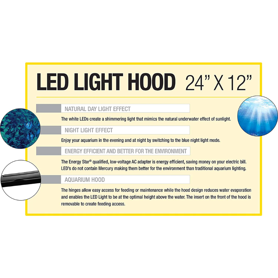 LED Light Hood for Aquariums