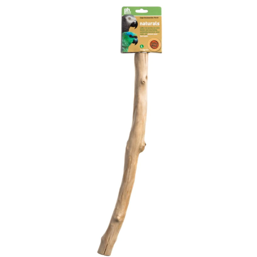 Prevue Naturals Straight-Branch Coffee Wood Perch