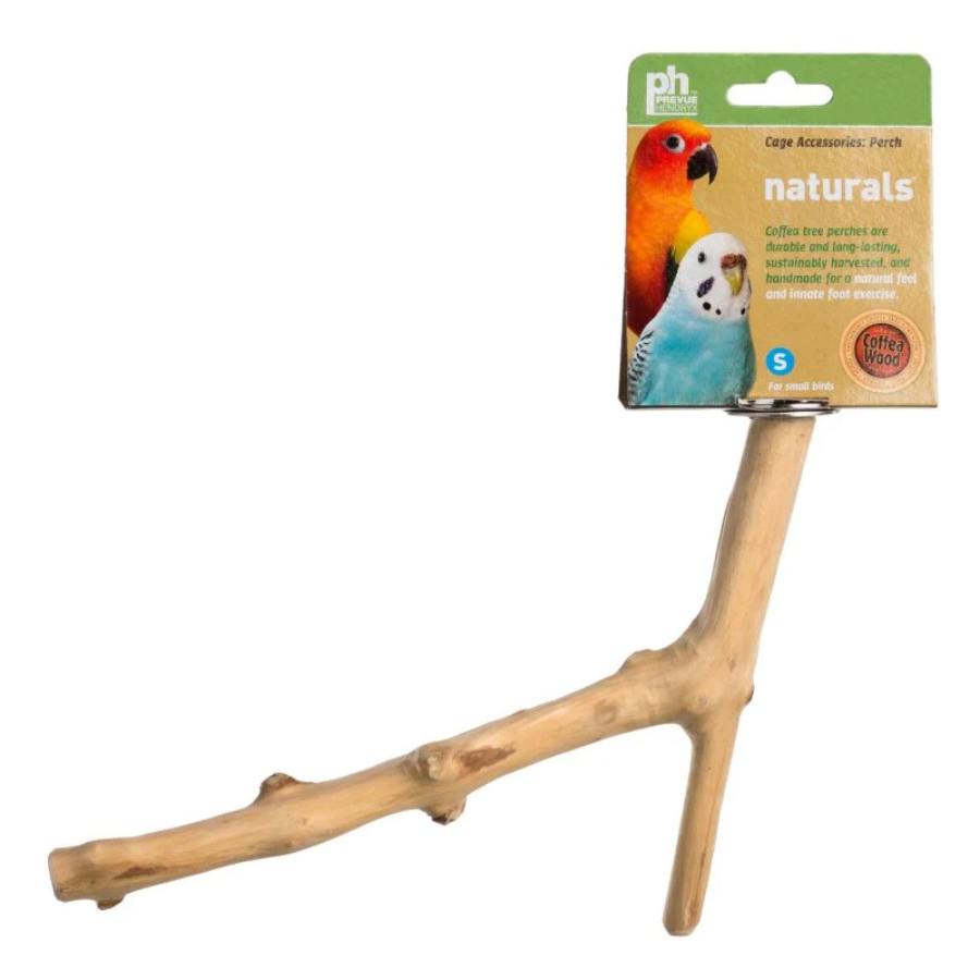 Prevue Naturals Y-Branch Coffee Wood Perch