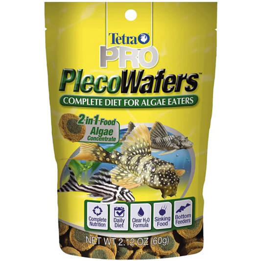 Tetra Pro PlecoWafers Complete Diet for Algae Eater Fish Food