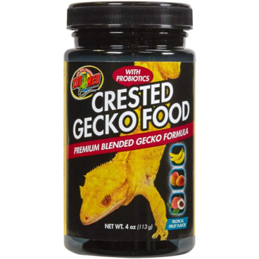 Crested Gecko Food Premium Blended Gecko Formula With Probiotics - Tropical Fruit Flavor