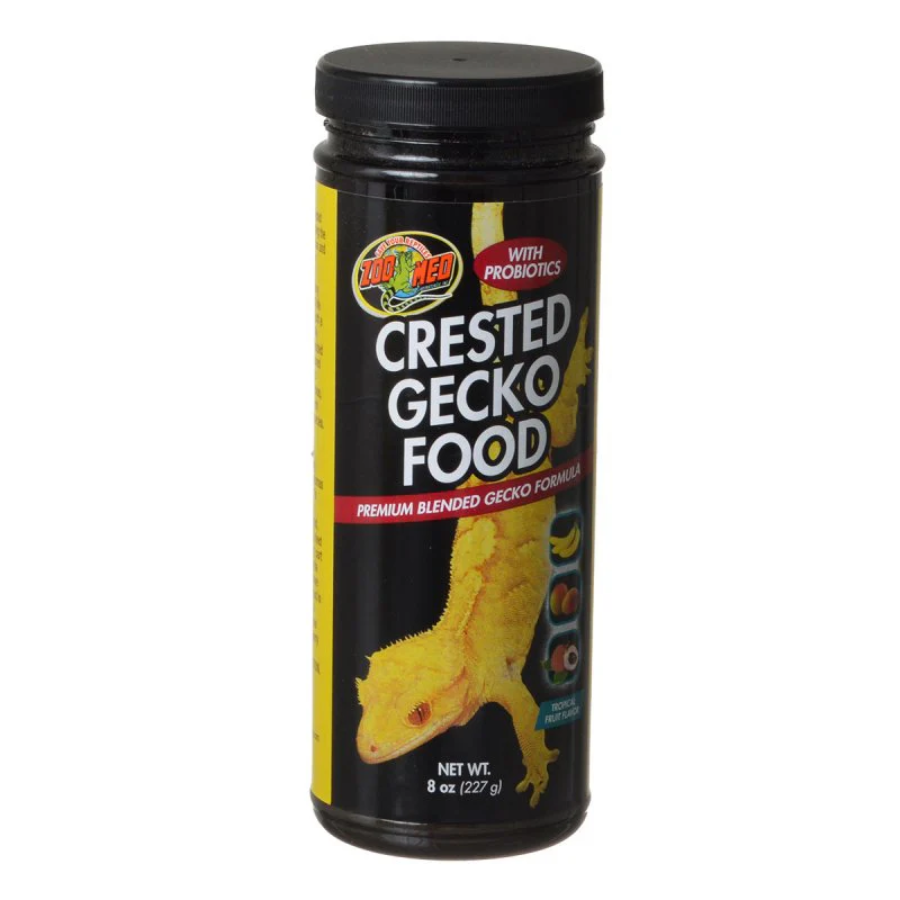 Crested Gecko Food Premium Blended Gecko Formula With Probiotics - Tropical Fruit Flavor