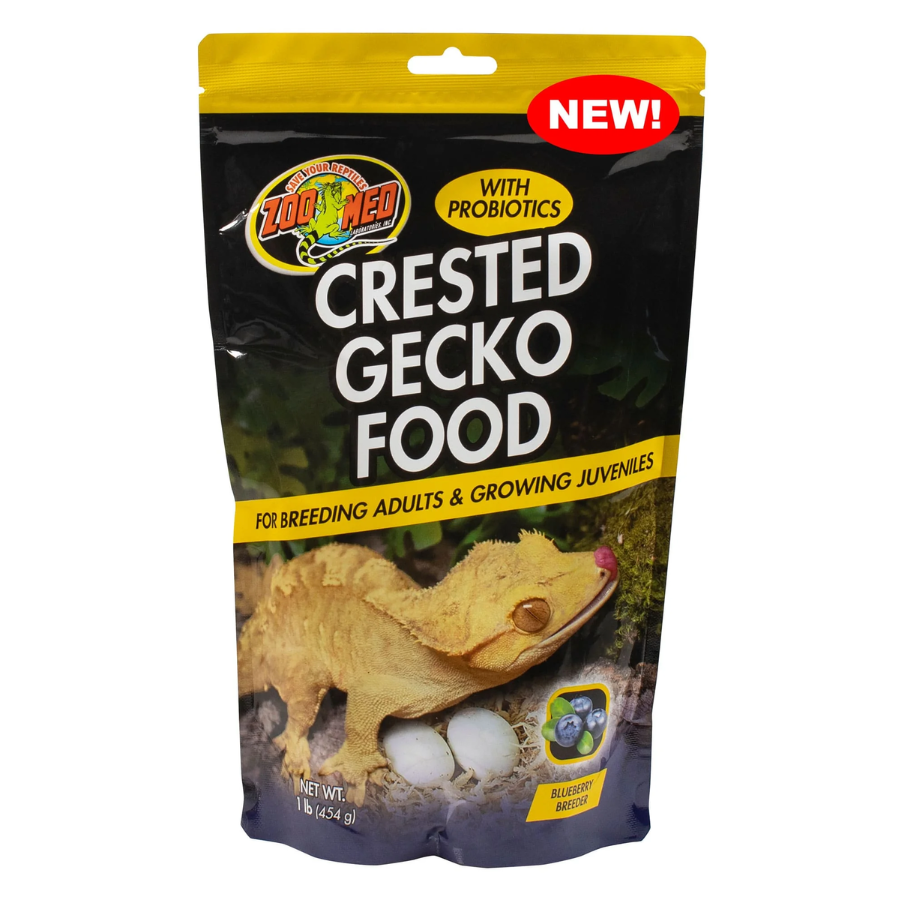 Crested Gecko Food For Breeding Adults and Growing Juveniles With Probiotics - Blueberry Flavor