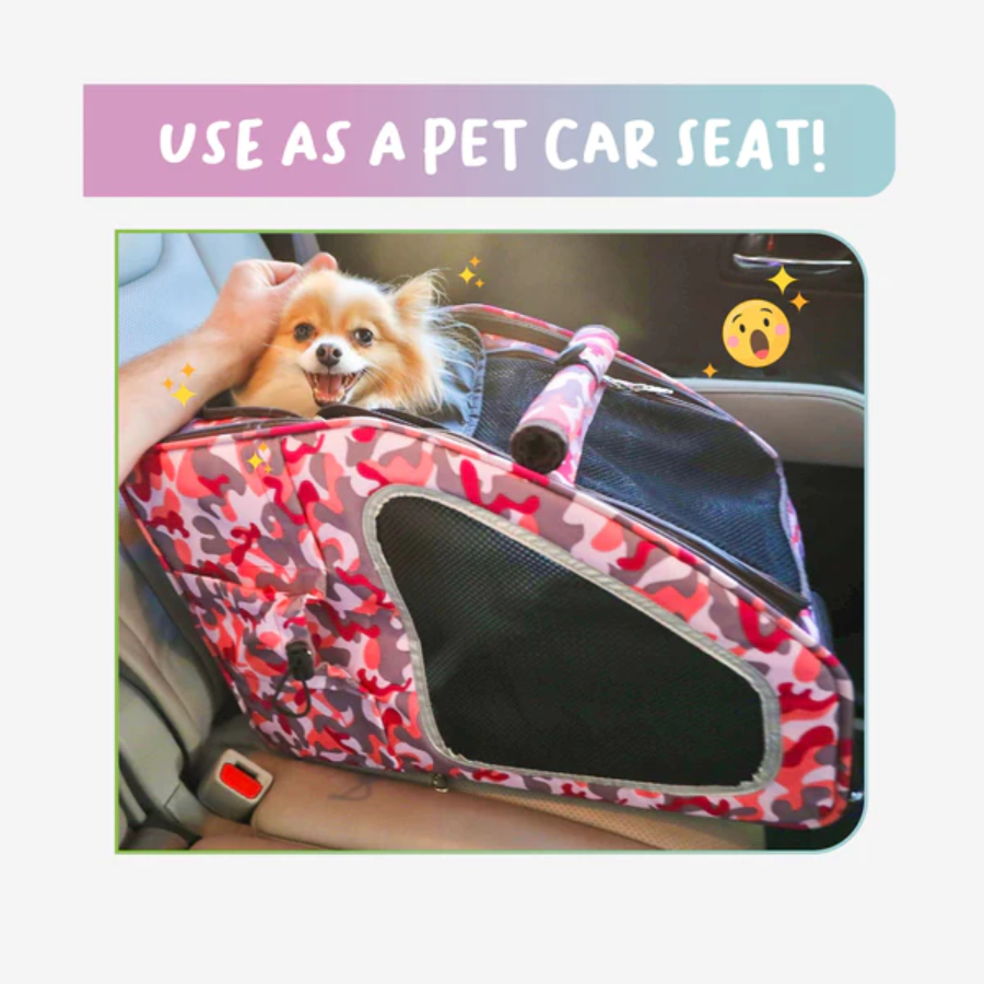 Petique 5-in-1 Pet Carrier for Dogs, Cats, and Small Animals