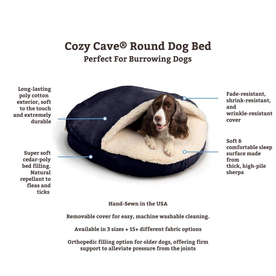 Cozy Cave® Round Pet Bed Standard Collection
