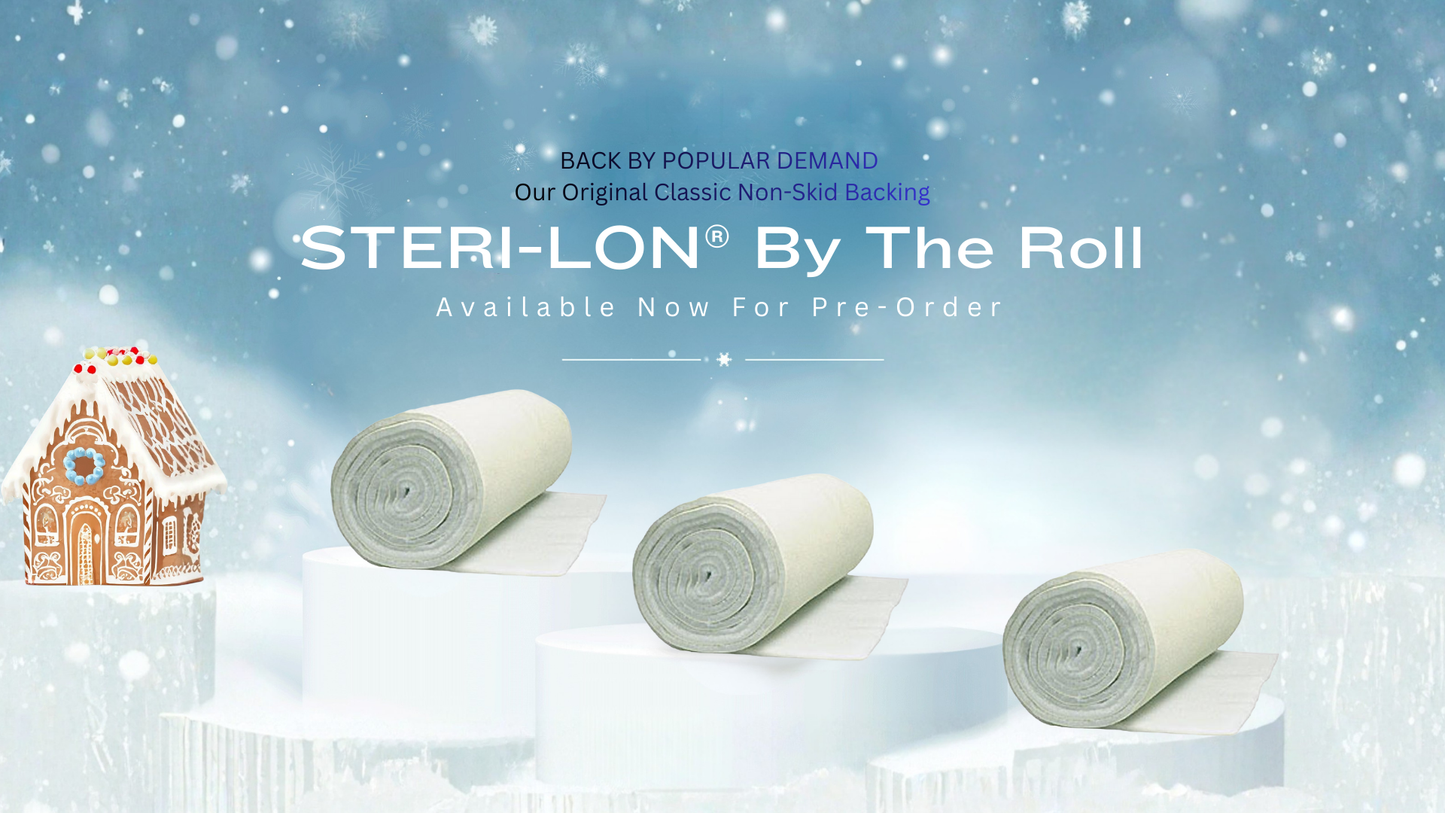 Pet Treasures® STERI-LON® By The Roll With Non-Skid Backing Announcement