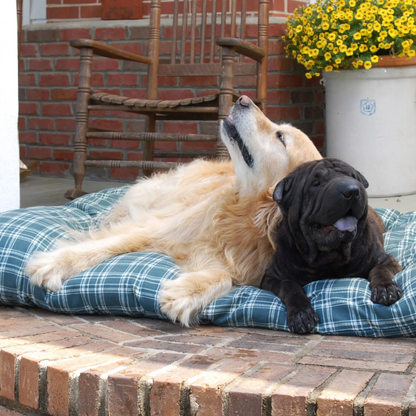 The Plaid Shebang Rectangle Indoor Outdoor Pet Bed