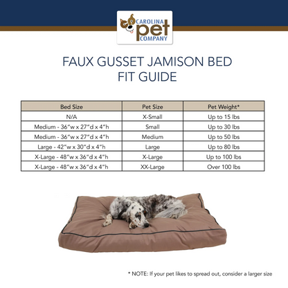 The Solid Jamison Rectangle Indoor Outdoor Pet Bed