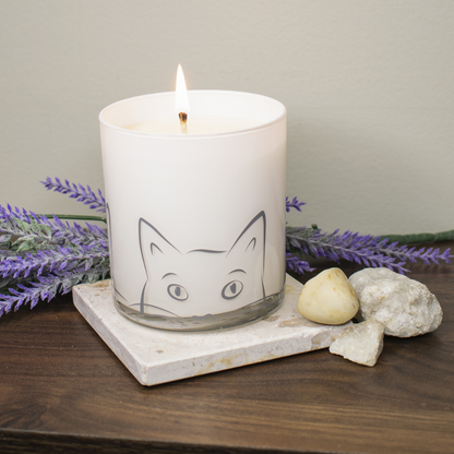 Large Cat Jar Candle – Lazy Days Lavender Scent