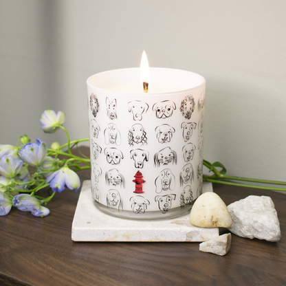 Dogs with Hydrant Jar Candle – Wet Dog Fresh Rain Scent