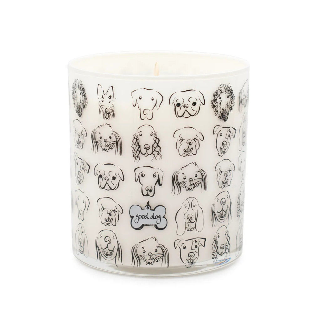 Dogs with Tag Jar Candle – Rolling in Grass Scent