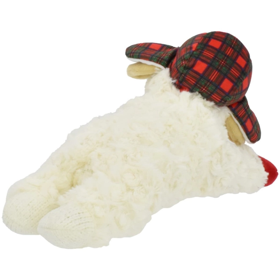 Lamb Chop® Holiday Lamb Chop Dog Toy With Trapper Hat