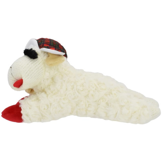 Lamb Chop® Holiday Lamb Chop Dog Toy With Trapper Hat