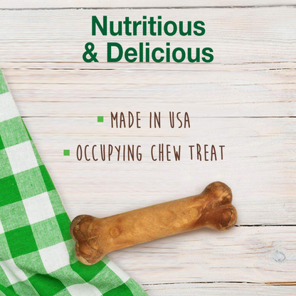Nylabone Healthy Edibles All-Natural Long Lasting Bacon Chew Treats - 12 Pack