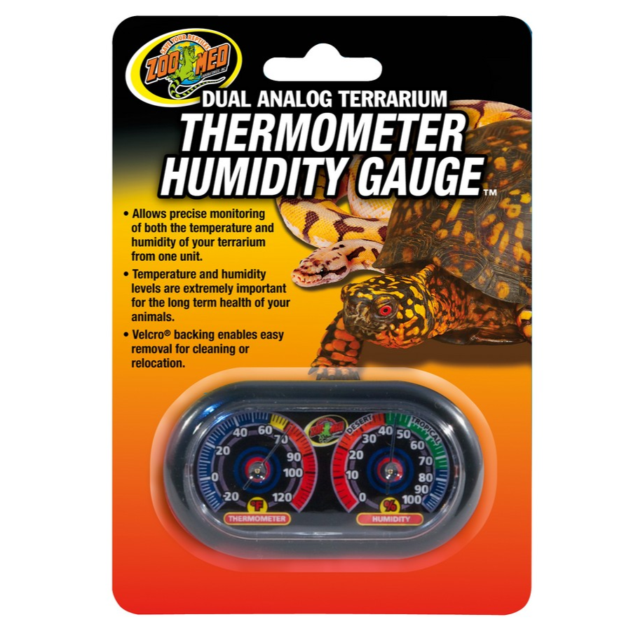 Dual Analog Terrarium Thermometer/Humidity Gauge™