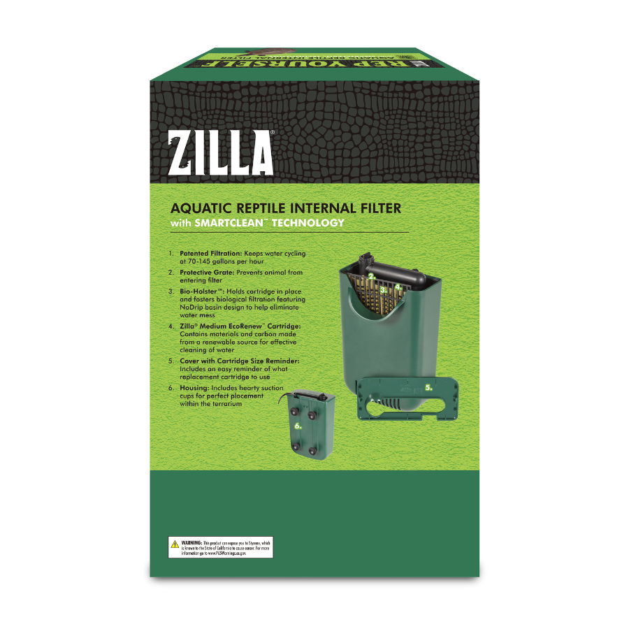 Aquatic Reptile Internal Filter with SmartClean™ Technology