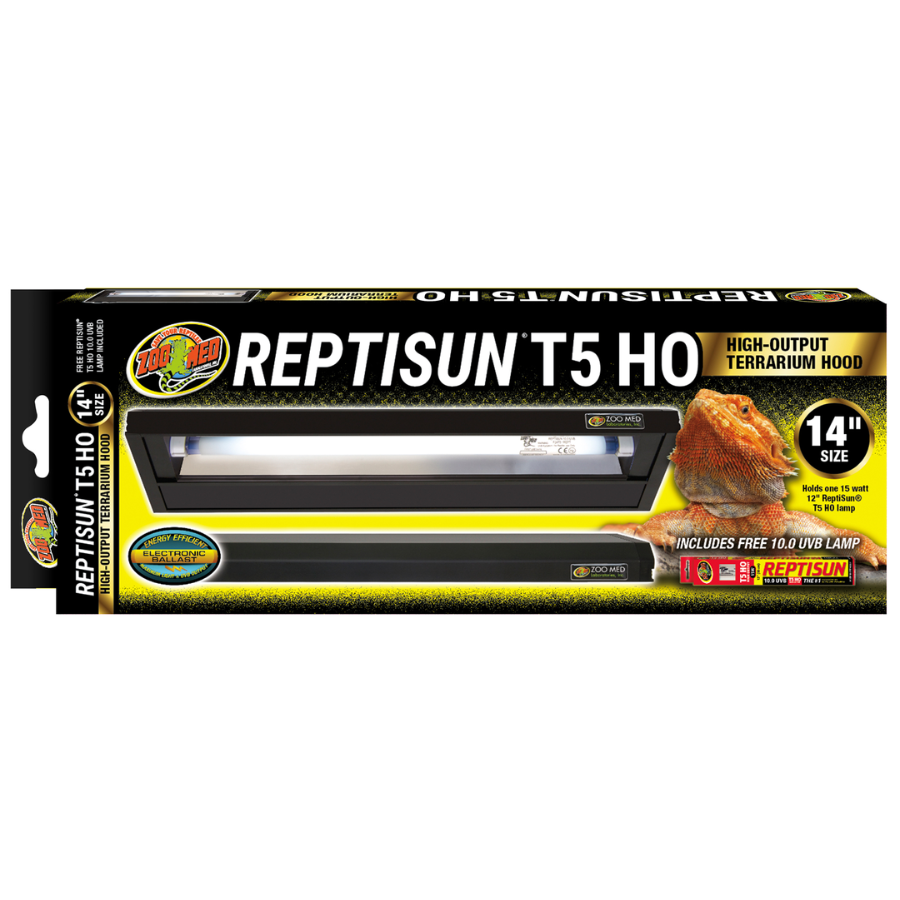 ReptiSun T5 HO High Output Terrarium Hood - 14 Inch