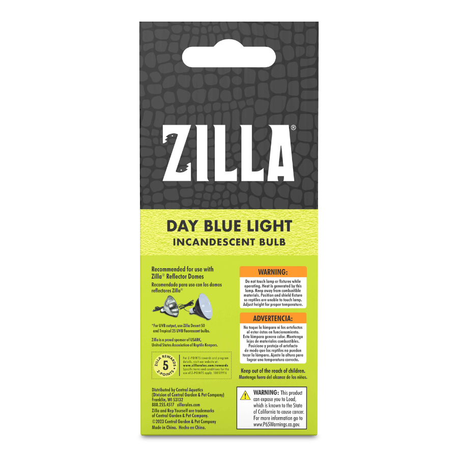 Incandescent Reptile Lighting - Day Blue Heat Bulbs