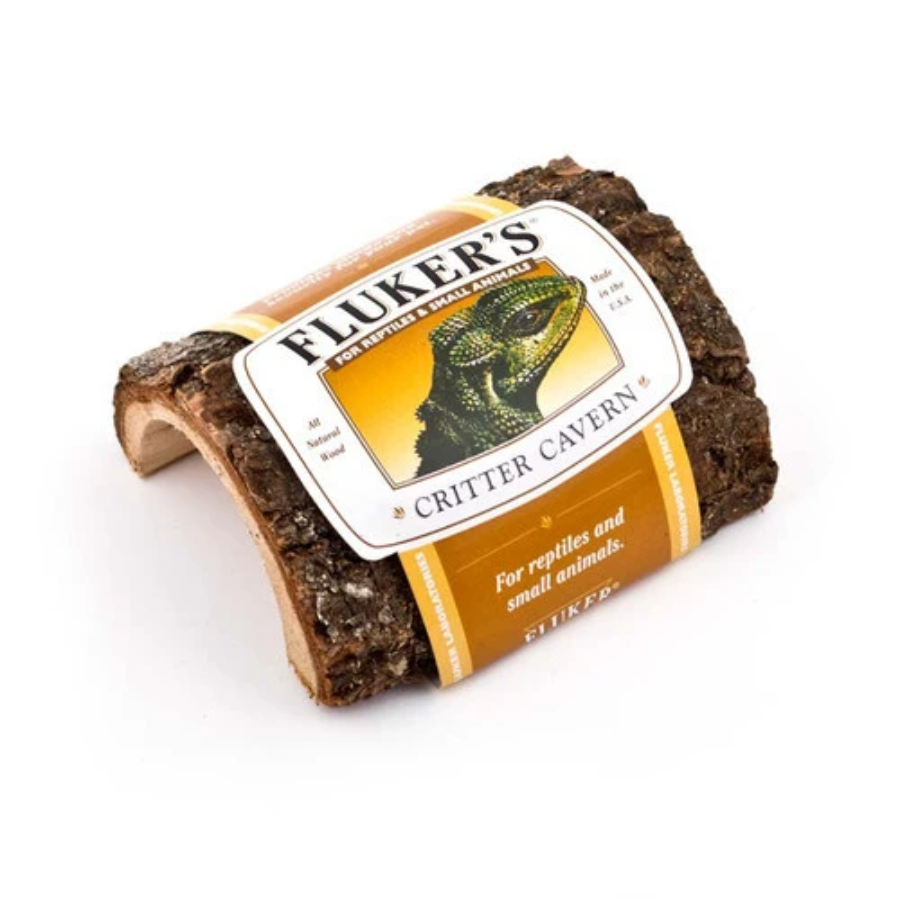 Critter Cavern Half-Log for Reptiles and Small Animals