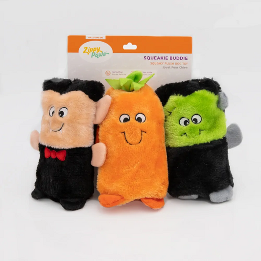 Halloween Colossal Squeakie Buddie Plush Dog Toy 3-Pack