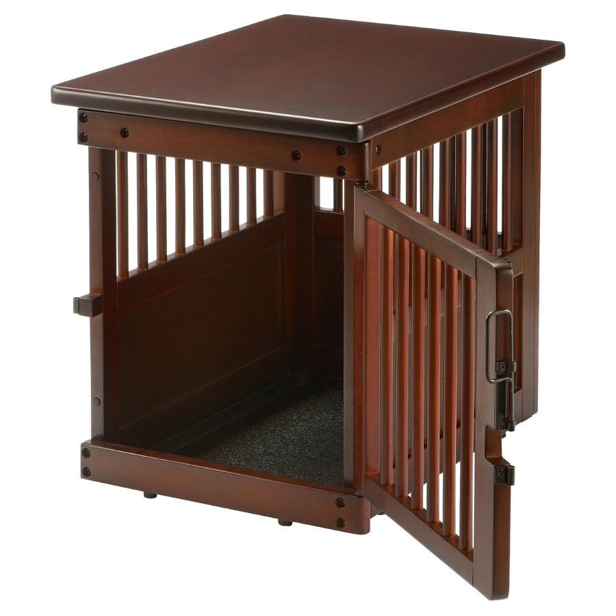 Wooden End Table Dog Crate