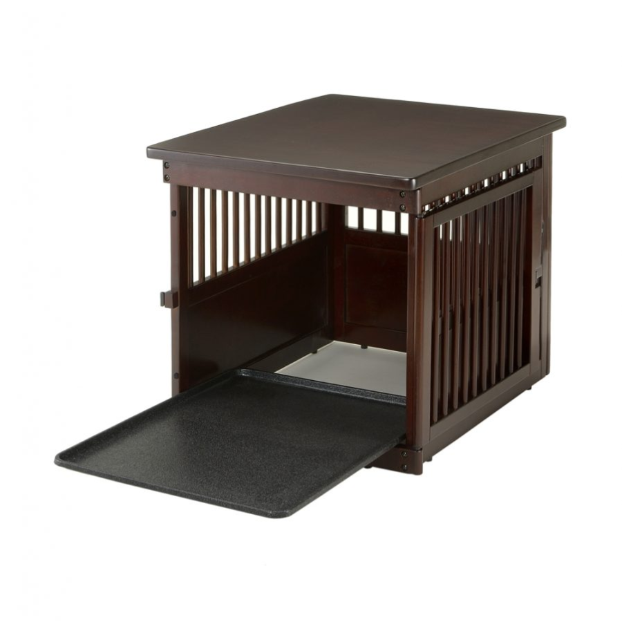 Wooden End Table Dog Crate
