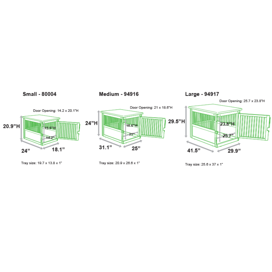 Wooden End Table Dog Crate