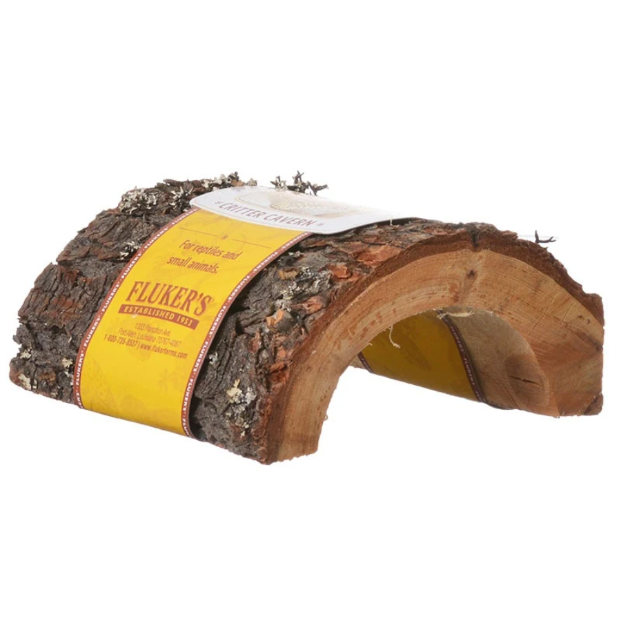 Critter Cavern Half-Log for Reptiles and Small Animals