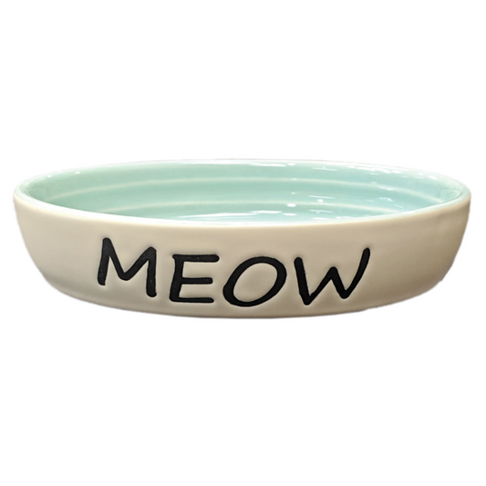 Oval Meow Dish